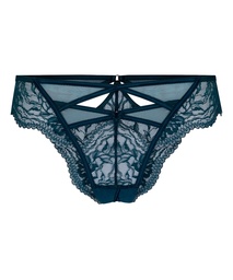 Slip brésilien ouvert à l'entrejambe Amel - Bleu, Bleu, coloris