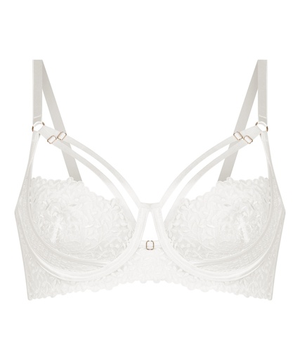 Soutien-Gorge Longline Kristina Armaturé Sans Rembourrage - Blanc