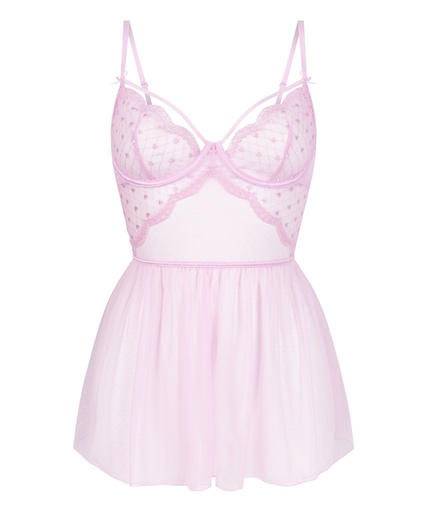 Baby-doll Cordelie - Rose