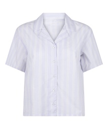 Veste Rayée en Coton - Violet, Violet, coloris