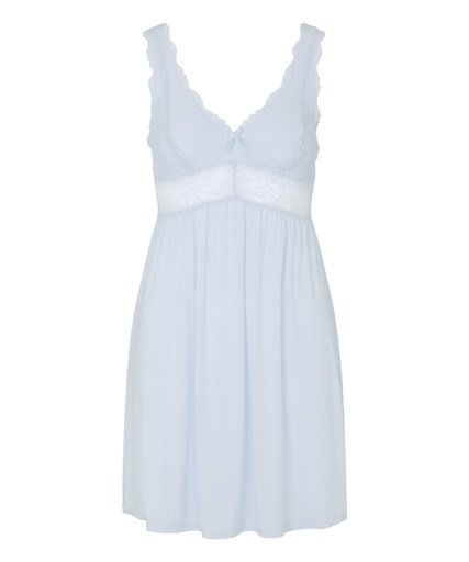Nuisette en dentelle Nora - Bleu pâle