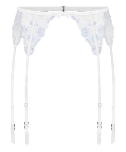 Porte-jarretelles Peonie - Blanc