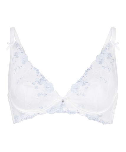 Soutien-Gorge Longline à Armatures Sans Rembourrage Peonie - Blanc