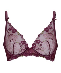 Soutien-gorge à armatures non rembourré longline Peonie - Violet