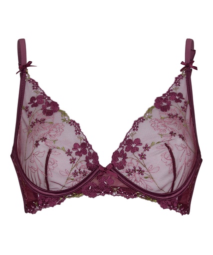 Soutien-gorge à armatures non rembourré longline Peonie - Violet