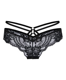 Slip brésilien ouvert Sosha - Noir, Noir, coloris