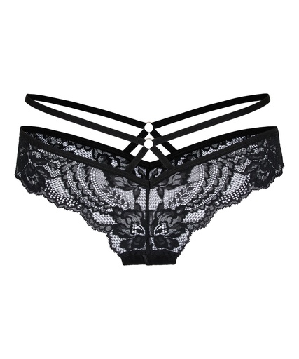 Slip brésilien ouvert Sosha - Noir