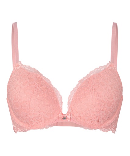 Soutien-gorge à armatures préformé push-up Marine - Pêche