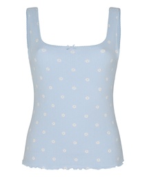 Débardeur Pointelle - Bleu clair, Bleu clair, coloris