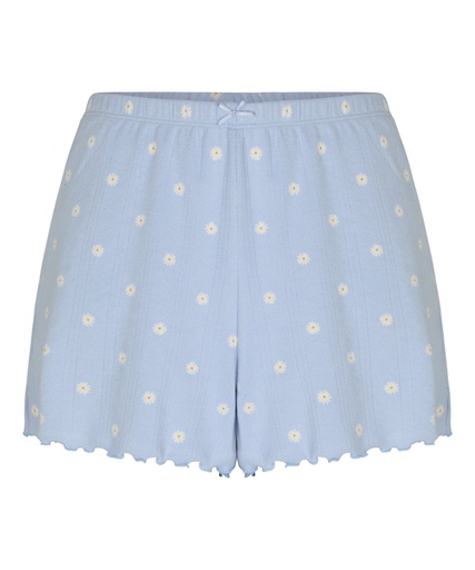Short Pointelle - Bleu