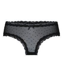 Slip brésilien V-shape Mesh - Noir, Noir, coloris