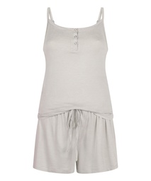 Ensemble Pyjama Rayé Henley - Gris