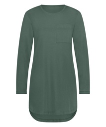 Chemise de nuit à col rond - Vert, Vert, coloris