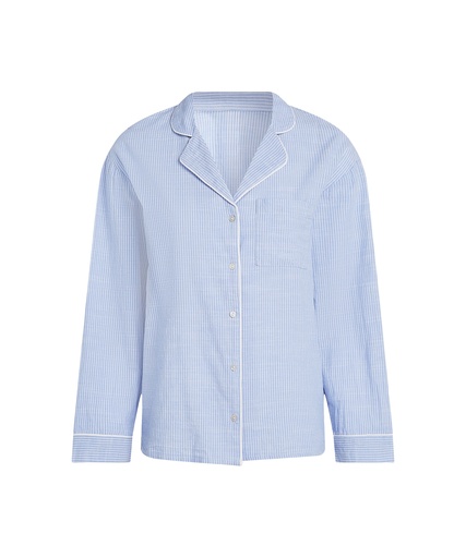 Chemise en coton - Bleu