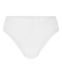 Culotte brésilienne jambe haute coton - Blanc, Blanc, coloris