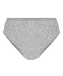 Culotte brésilienne jambe haute coton - Gris, Gris, coloris