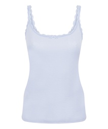 Débardeur Pointelle - Bleu, Bleu, coloris