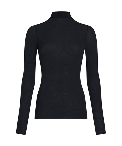 Haut avec cachemire à col roulé super soft - Noir
