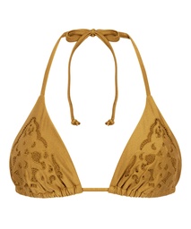 Haut de bikini triangle Boho - Jaune