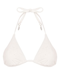 Haut de bikini triangle Giselle - Blanc, Blanc, coloris