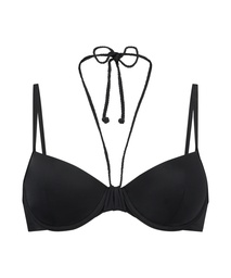 Haut de maillot de bain rembourré à armatures Luxe - Noir, Noir, coloris
