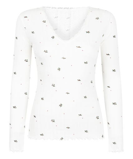 Haut de pyjama Pointelle - Blanc