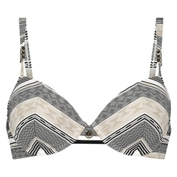 Jacquard Goddess Padded Underwired Bikini Top Doutzen - Black, Noir, coloris