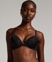 Soutien-gorge à armatures préformé push-up Angie - Noir