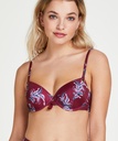 Tropic Glam padded underwired bikini top - Red