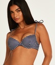 Seychelles padded underwired bikini top - Blue