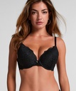 Soutien-gorge à armatures préformé push-up Marine - Noir
