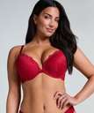 Soutien-gorge à armatures préformé push-up Marine - Rouge