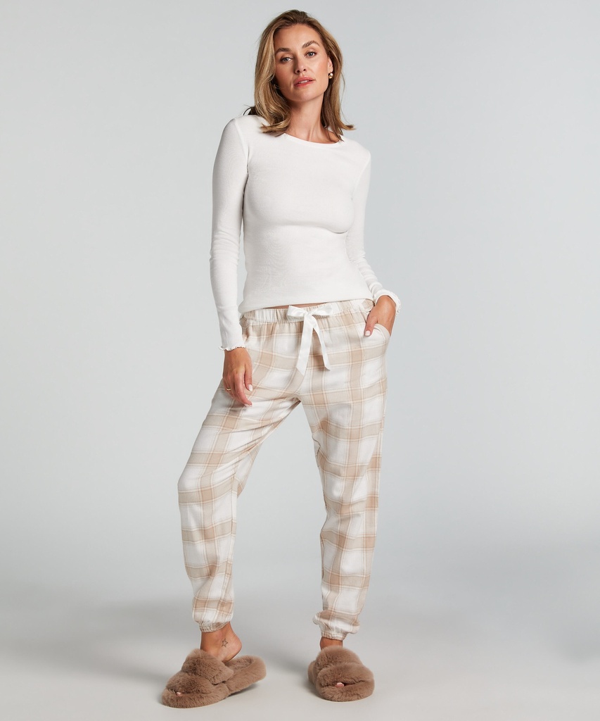 Pantalon de Pyjama Flanel - Taupe