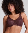 Soutien-gorge à armatures non-préformé minimiseur Nina - Marron