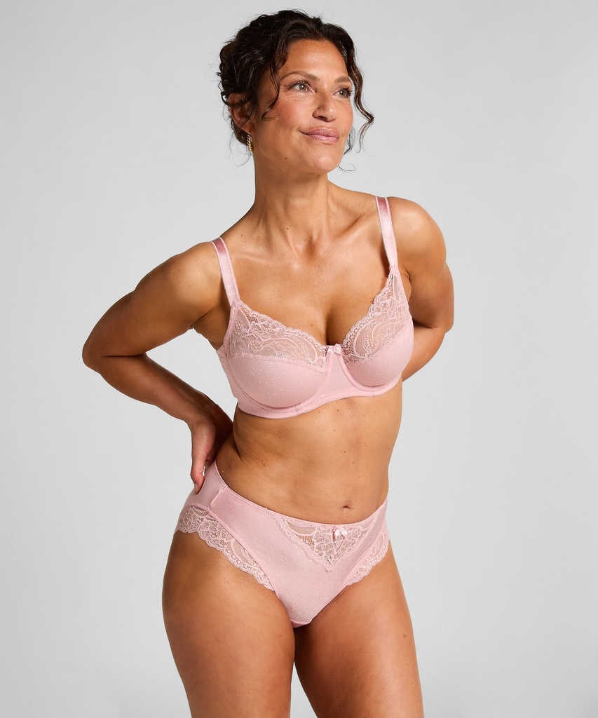 Slip taille haute Sophie - Rose nude