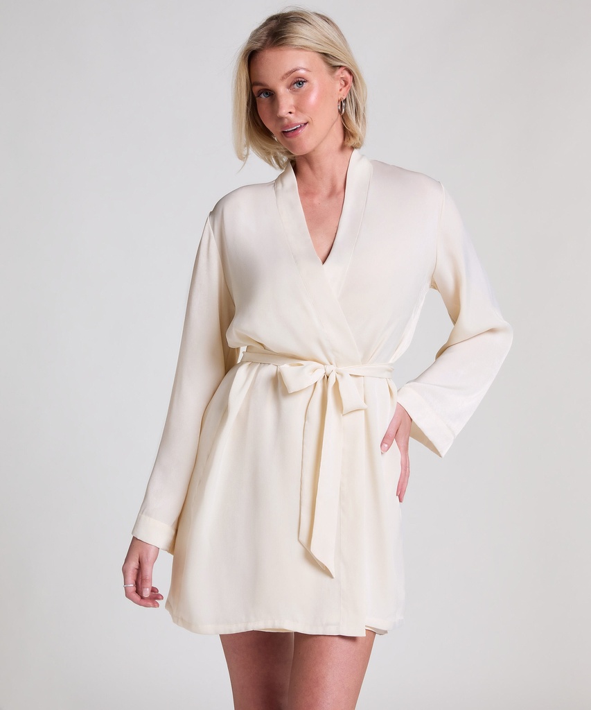 Kimono Satin - Blanc