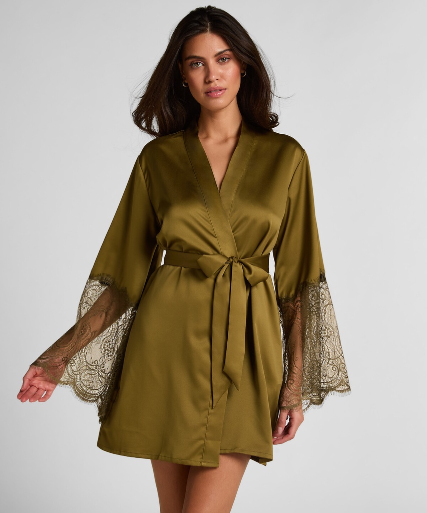 Kimono Satin - Vert