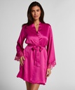 Kimono en satin Peonie - Rose