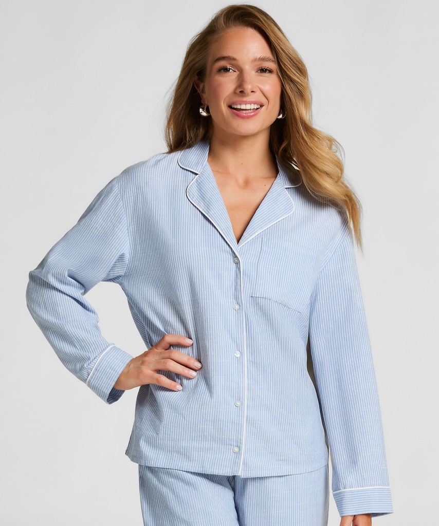 Chemise en coton - Bleu