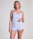 Short en dentelle Pointelle - Bleu