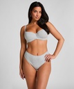 Culotte brésilienne jambe haute coton - Gris