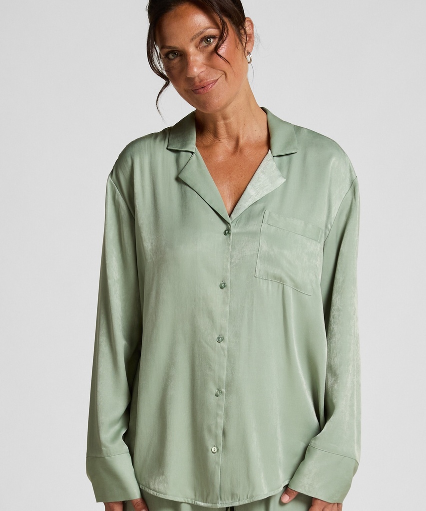 Veste à manches longues Satin Ayla - Vert