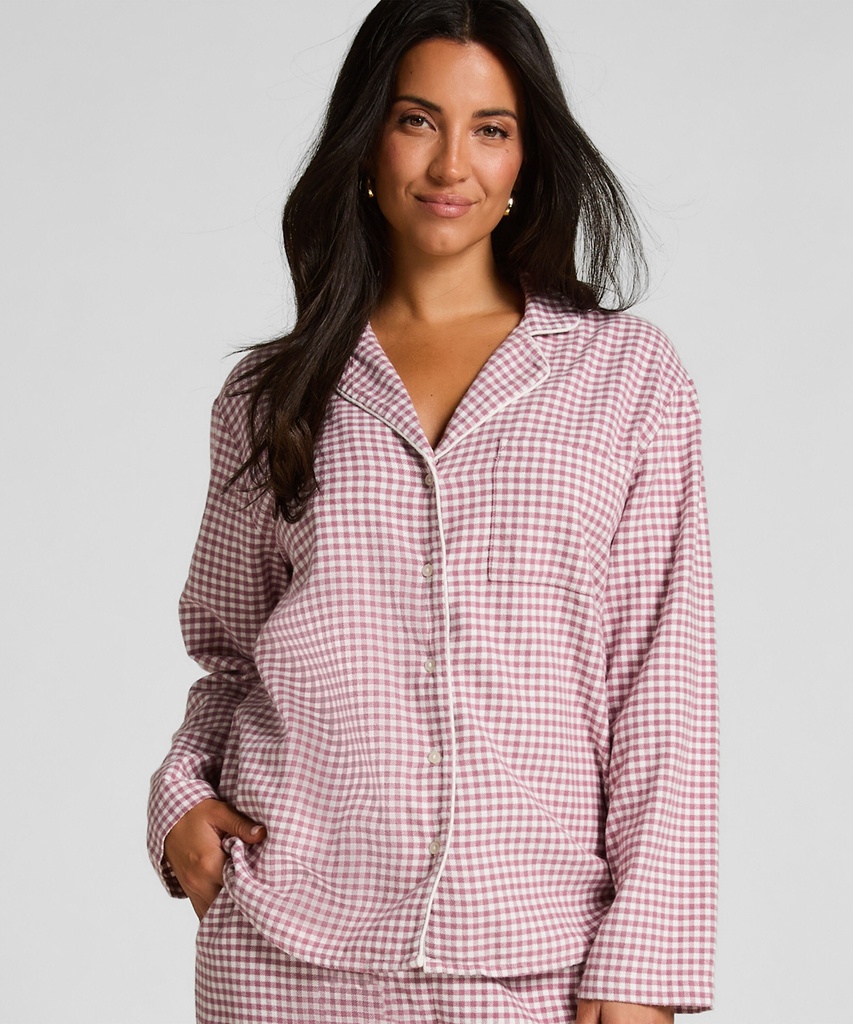 Haut de pyjama Flanel Essentials - Mauve poudré