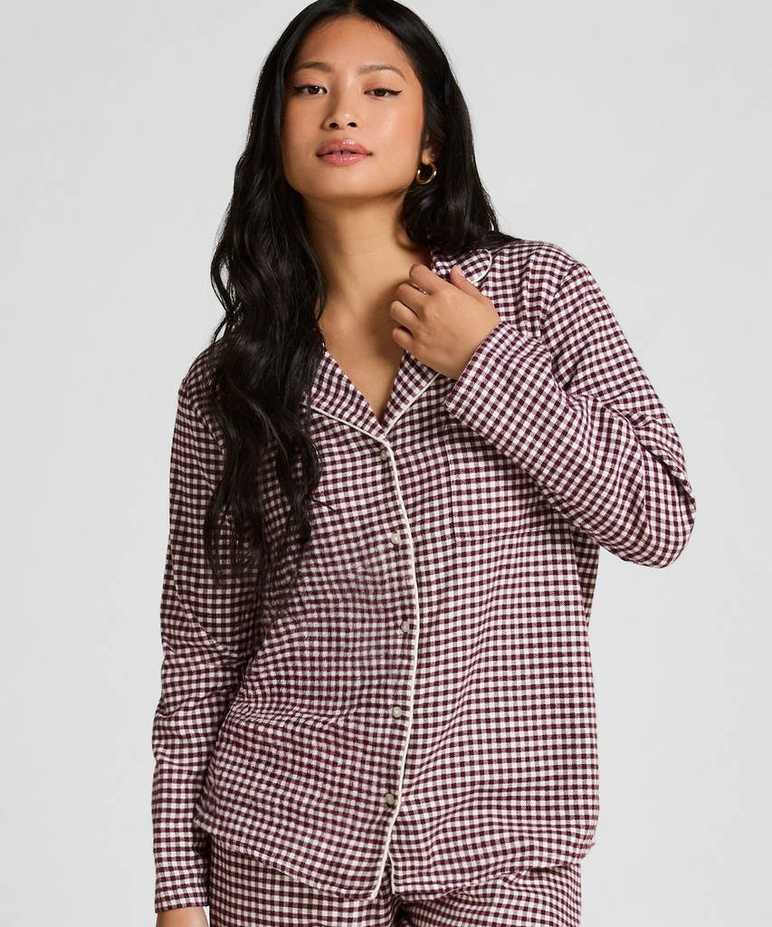 Haut de pyjama Flanel Essentials - Figue