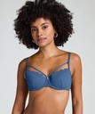 Haut de bikini préformé à armatures Scallop - Bleu