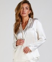 Veste à manches longues Satin - Blanc