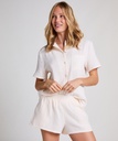 Short en mousseline - Blanc