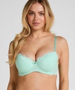 Soutien-gorge à armatures préformé Marine - Vert céladon