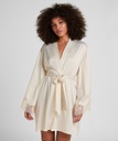 Kimono en satin Valerie - Blanc