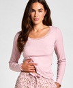 Top Jersey avec Dentelle - Rose